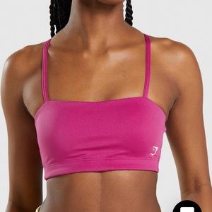 Gymshark Bandeau Sports Bra - Dragon Pink
Small
